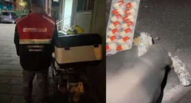 Motokurye kılığına giren torbacı yakalandı
