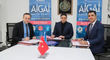 Aliağa Belediyesi’nden Aigai kazılarına tam destek