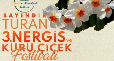 Bayındır-Turan Mahallesi Nergis ve Kuru Çiçek Festivali 3. Yılında