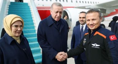 Cumhurbaşkanı Recep Tayyip Erdoğan, Türkiye’nin ilk Astronotu Alper Gezeravcı’yı kabul etti