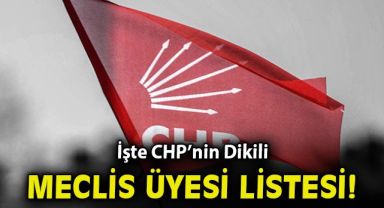 İşte CHP'nin Dikili meclis üyesi listesi!