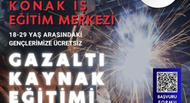 Konaklı gençlere gazaltı kaynak eğitimi