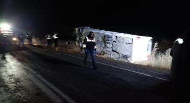 Yozgat’ta otobüs kazası: 4’ü ağır 19 yaralı