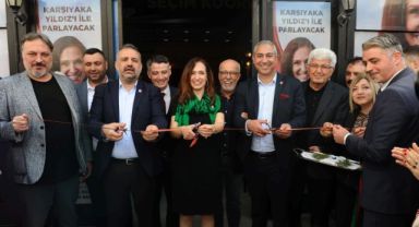 CHP Karşıyaka Adayı Yıldız İşçimenler Ünsal Seçim Ofisi’ni açtı, projelerini anlattı