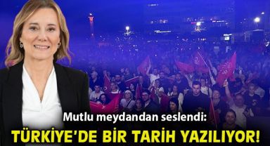 Mutlu meydandan seslendi: Türkiye’de bir tarih yazılıyor!