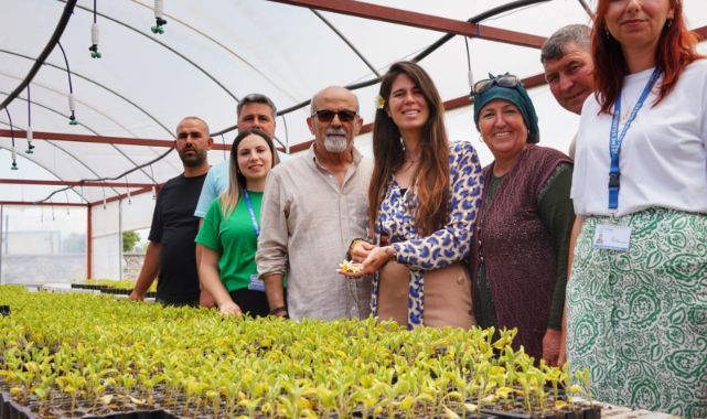 Başkan Denizli üreticilere 50 bin adet fidan dağıttı