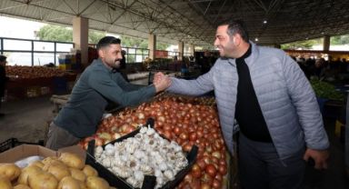 Başkan Erman Uzun'dan pazaryeri ziyareti