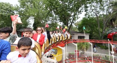 Başkan Mutlu’dan çocuklara lunapark sürprizi