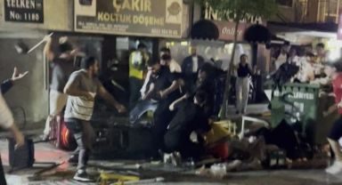 Göztepe taraftarları ile iş yeri çalışanları arasındaki kavgada 6 gözaltı