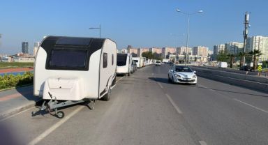 Sürücülerin 'karavan' isyanı… Görüntüler tepki çekti!