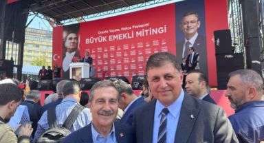 Başkan Tugay CHP’nin ‘Büyük Emekli Mitingi’ne katıldı