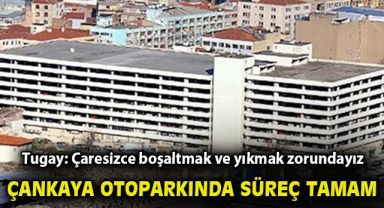 Çankaya Otoparkında süreç tamam… Tugay: Çaresizce boşaltmak ve yıkmak zorundayız