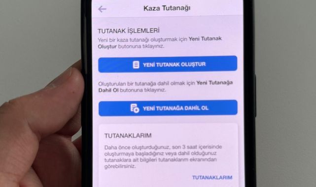 Kaza tespit tutanağı artık e-Devlet’te