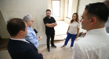 Latife Hanım Köşkü’nde güçlendirme bitti, restorasyon sürüyor