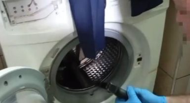 Ruhsatsız tabancalar, çamaşır makinesinden çıktı