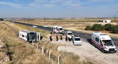 Şanlıurfa’da yolcu otobüsü devrildi: 6 yaralı
