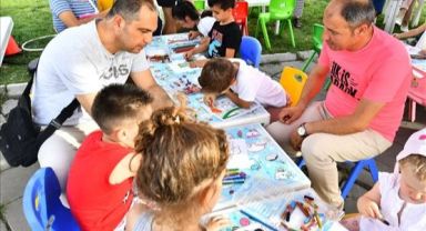 İzmir’de babalar ve çocuklar birlikte eğlendi