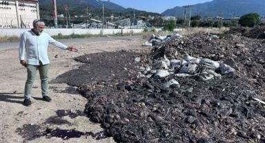 Maskesiz girilmiyor… Kemalpaşa'da 'çöp' ve 'moloz' dağları!