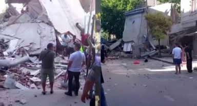 Son dakika… Küçükçekmece'de bina çöktü!