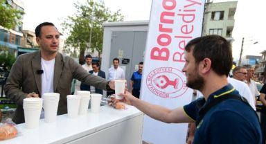 Başkan Eşki’den çalışanlara sıcak ikram!