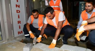 Başkan Yıldız'dan gece mesaisi
