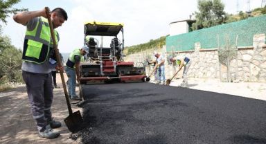 Bornova’da asfalt rekoru