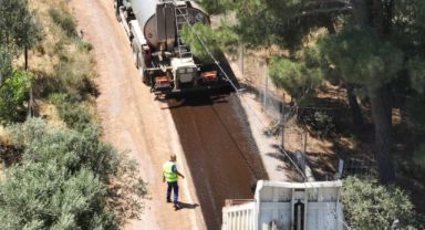 Büyükşehir 3 ayda 40 kilometrelik köy yolunu yeniledi