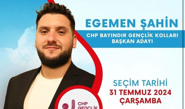 CHP Bayındır'dan Gençlik Kolları için Egemen Şahin yola çıktı!