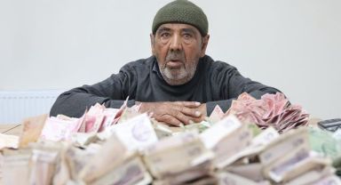 Elazığ’da dilencinin bir günlük kazancı dudak uçuklattı