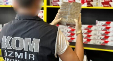 İzmir’de kaçakçılara büyük operasyon: Milyonluk kaçak ürünler ele geçirildi