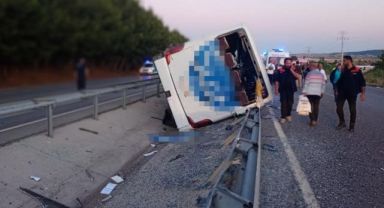 İzmir'e geliyordu... 11 yolcu yaralandı!