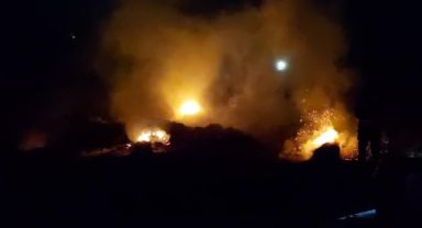 Tekirdağ’da 300 dönüm alan yandı