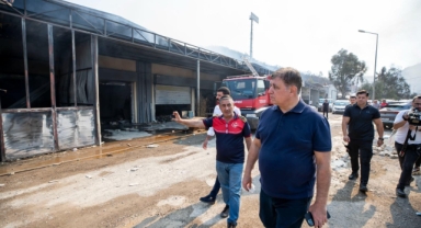 Başkan Tugay'dan sahada inceleme: 4 bin hektarlık alan etkilendi