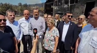 İYİ Parti teşkilatı yangın bölgesinde: Geçmiş olsun!