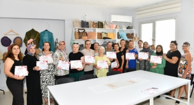 Sasalı’da kadınların el emeği ürünleri sergiye çıktı