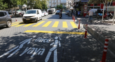 Selçuk'ta önce yaya uygulaması!