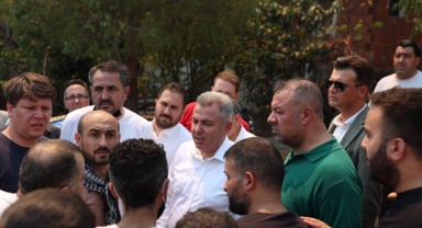 Vali Elban'dan yangın hakkında flaş açıklama: Enerjisi düştü, risk azaldı!