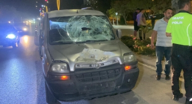 Aracın çarptığı üniversite öğrencisi ağır yaralandı