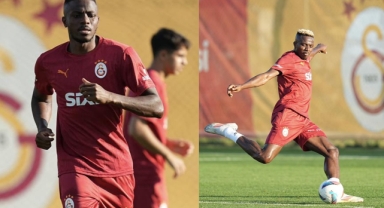 Galatasaray’da Victor Osimhen ilk antrenmanına çıktı