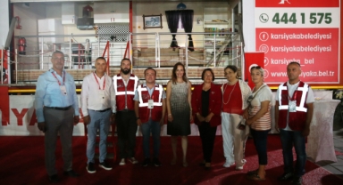 Karşıyaka Belediyesi’nden fuar ziyaretçilerine deprem eğitimi