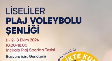 Liseliler plaj voleybolu şenliğinde buluşuyor
