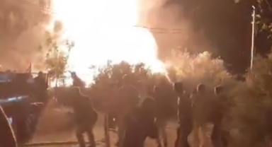 Tüp bomba gibi patladı... Korkutan yangın!