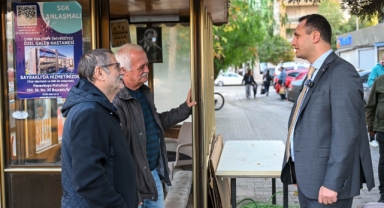 Başkan Eşki’den Bornova’nın nabzını tutan ziyaretler... Hizmet için sokakta!