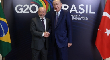Cumhurbaşkanı Erdoğan, Brezilya Devlet Başkanı Lula Da Silva ile görüştü