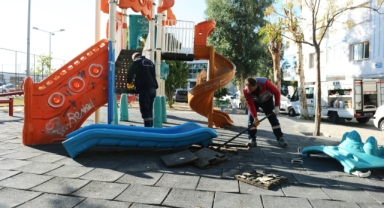 Karşıyaka'nın parklarına modern dokunuş