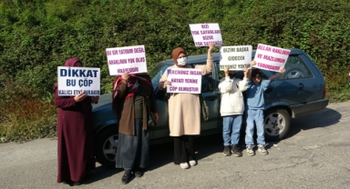 Trabzon’da çöp eylemi