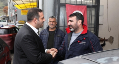 Başkan Uzun'dan Küçük Sanayi’de esnaf ziyareti