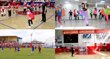Bayraklı’da spor okullarına kışın da ara yok