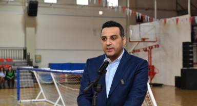 Çiğli'de engelli bireylere destek... İlk top vuruşu Başkan Yıldız’dan