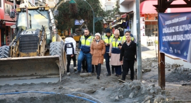 Efes Selçuk’ta çarşı içi çalışmalara tam gaz devam!